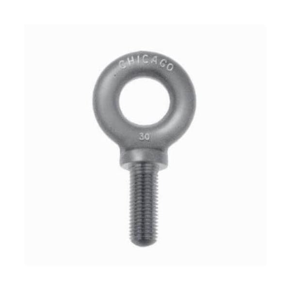 Chicago Hardware Eye Bolt With Shoulder, 7/8"-9, 2-1/4 in Shank, 1-11/16 in ID, Steel 12968 8 - main